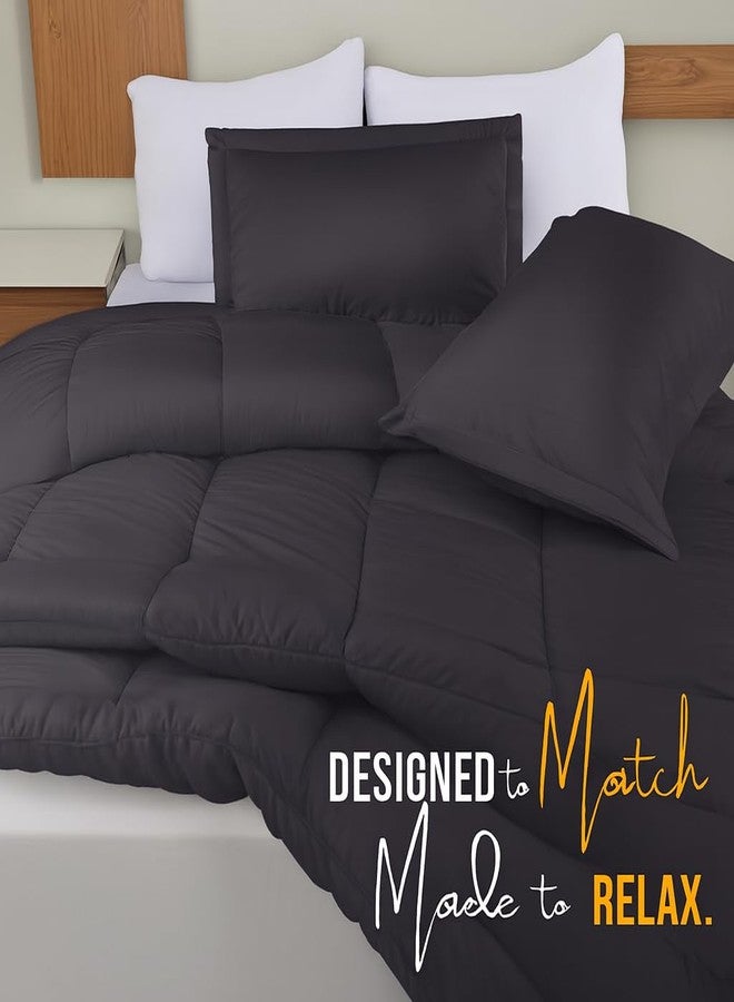 Utopia Bedding Queen Comforter Set - 3 Piece Grey Comforters Queen Size Bed Set - Down Alternative Duvet Insert Includes 1 All Season Comforter (88 x 88 in) and 2 Pillow Shams (20 x 26 in) - Image 4