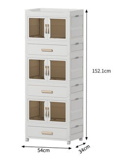 keke 3 Layers Clear Folding Storage Boxes with 3 drawers  - Image 2