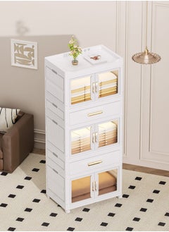 keke 3 Layers Clear Folding Storage Boxes with 3 drawers  - Image 3