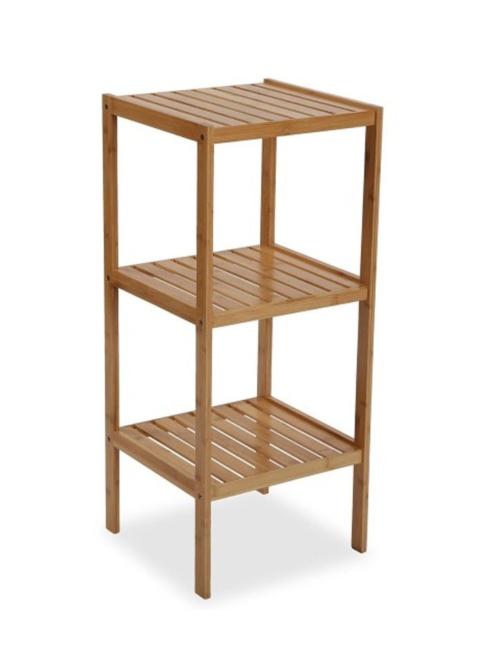 DubaiGallery 3-Layers Bamboo Multifunctional Storage Stand Corner Shelf Rack Shelving Unit - Image 2