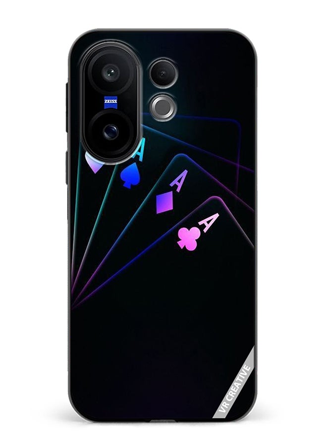 Protective Case Cover For Vivo X200 FE Cards A Design Multicolour