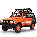 FRJV Toy Cars for Boys Diecast Cars 1 24 Scale Compatible with Land Cruiser LC80 Car Model CollectiblePull Back Toy Car with Lights and SoundsToy Cars for Boys Age 47Orange - Image 2