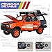 FRJV Toy Cars for Boys Diecast Cars 1 24 Scale Compatible with Land Cruiser LC80 Car Model CollectiblePull Back Toy Car with Lights and SoundsToy Cars for Boys Age 47Orange - Image 4