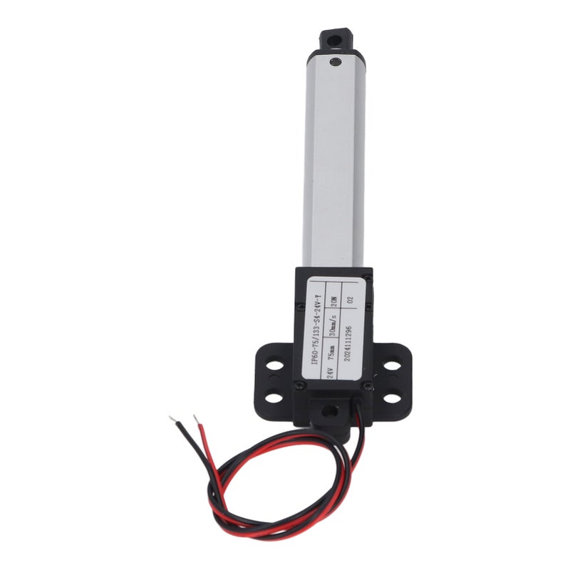 Mini Linear Actuator with Wings 24V DC Automatic Telescopic Electric Linear Actuator 20N Thrust 75mm Stroke 30mm/s Speed - Image 1