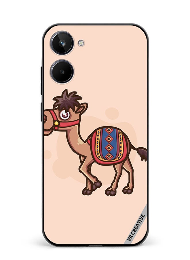 VR CREATIVE Protective Case Cover For Realme 10 Cartoon Camel Design Multicolour - Image 1