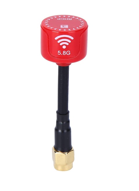 FPV Antenna Lollipop 5.8Ghz 3dBi RHCP Directional Antenna Super Mini Antenna High Gain Long Range Easy to Install Strong Signal Ideal for FPV Racing Drone SMA Inner Needle-Red