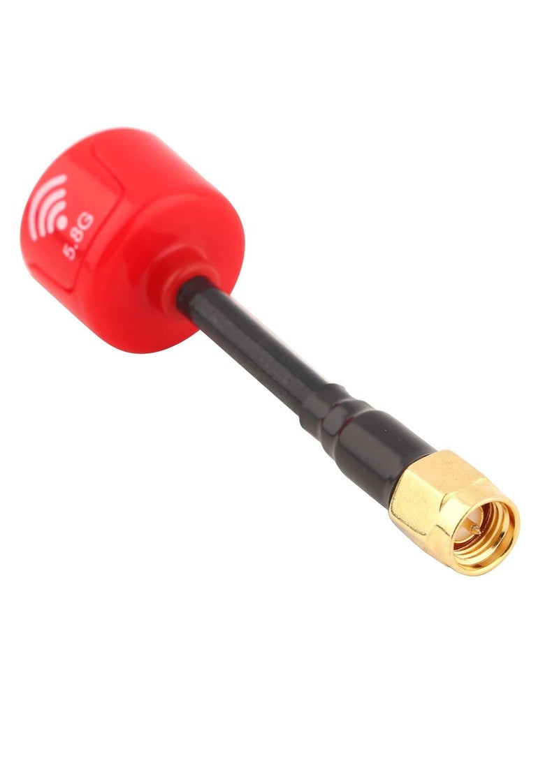 null - FPV Antenna Lollipop 5.8Ghz 3dBi RHCP Directional Antenna Super Mini Antenna High Gain Long Range Easy to Install Strong Signal Ideal for FPV Racing Drone SMA Inner Needle-Red - Image 1