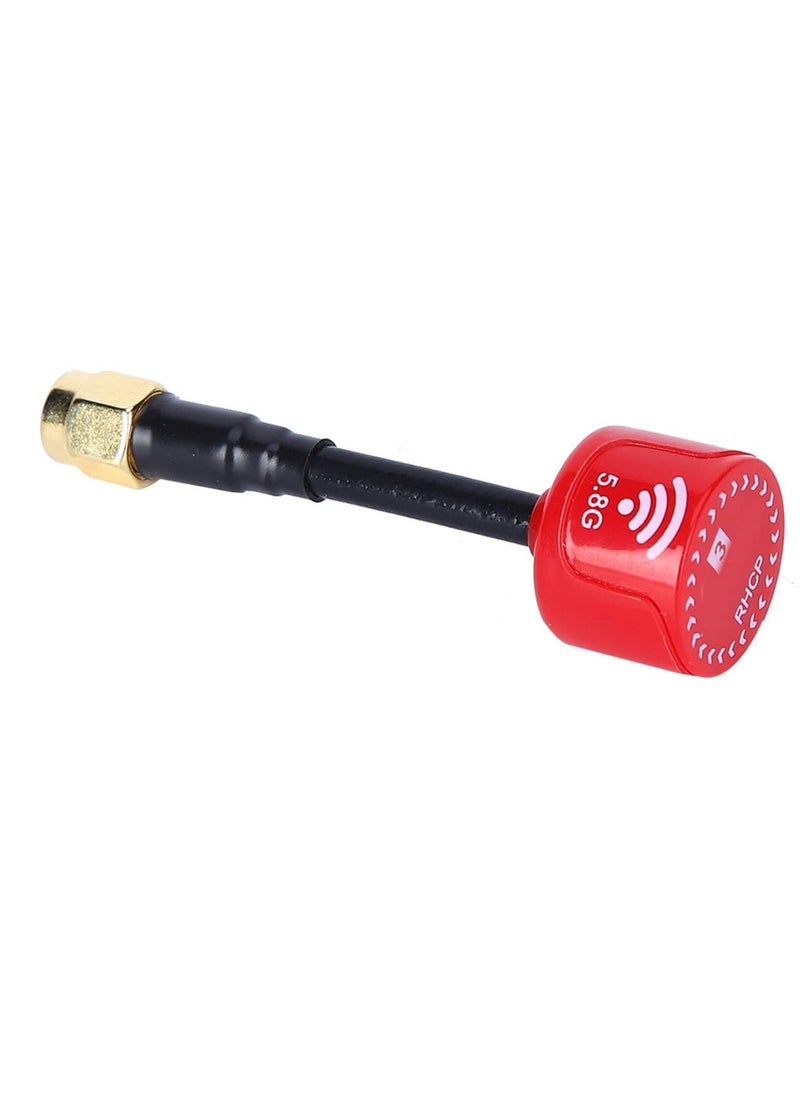 null - FPV Antenna Lollipop 5.8Ghz 3dBi RHCP Directional Antenna Super Mini Antenna High Gain Long Range Easy to Install Strong Signal Ideal for FPV Racing Drone SMA Inner Needle-Red - Image 1