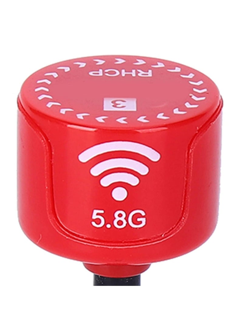 null - FPV Antenna Lollipop 5.8Ghz 3dBi RHCP Directional Antenna Super Mini Antenna High Gain Long Range Easy to Install Strong Signal Ideal for FPV Racing Drone SMA Inner Needle-Red - Image 1