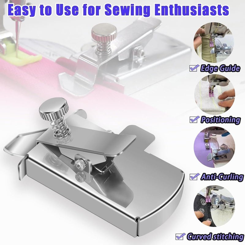 Xfopz Xfopz Magnetic Seam Guide for Sewing Machine Multifunctional Hem Guide with Clip Universal Sewing Machine Attachment  - Image 3