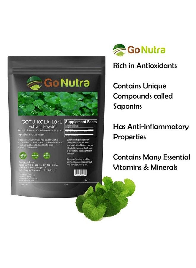 Gotu Kola 10:1 Extract Powder (8 Oz) Centella Asiatica ; Gluten Free And Nongmo ; Ayurvedic Herbal Supplement - pzsku/Z14B33C9F890414A70701Z/45/_/1685527772/44f3ffa4-317f-4070-a998-724adba69904