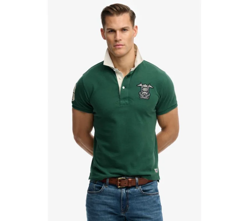 Vintage Pique Rugby Polo