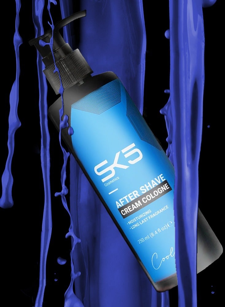 SK5 Cool After Shave Cream Cologne - Vitamin-Enriched Skin Protection, 250ml - Image 3