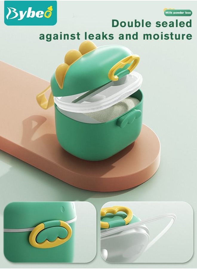 Bybeo Baby 2PCS Small & Large Portable Travel Milk Formula Dispenser Containers Candy Fruit Snack Storage Container with Scoop and Visual scale, BPA Free  - Image 3