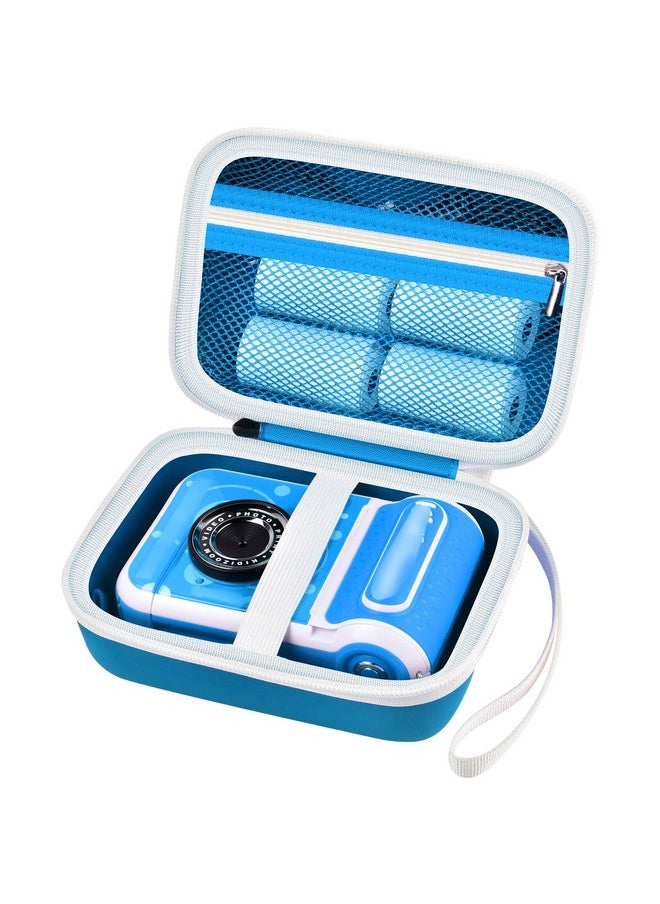 casmilee - Kids Instant Camera Case Compatible With Vtech Kidizoom Printcam & Thermal Rolls Print Camera Refill Paper Creator Cam Accessories Travel Storage Bag Only (Blue) - Image 1