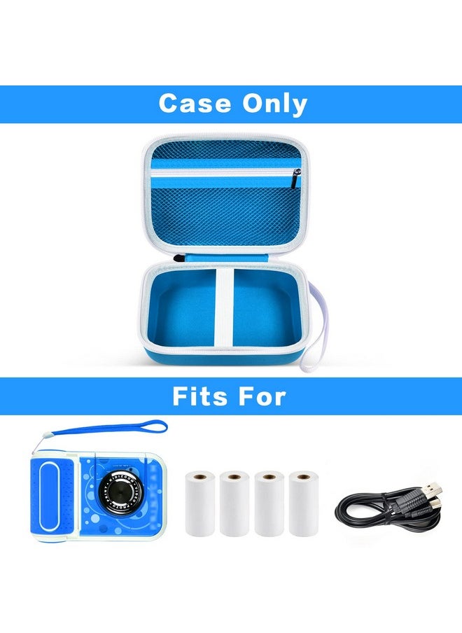 casmilee - Kids Instant Camera Case Compatible With Vtech Kidizoom Printcam & Thermal Rolls Print Camera Refill Paper Creator Cam Accessories Travel Storage Bag Only (Blue) - Image 1