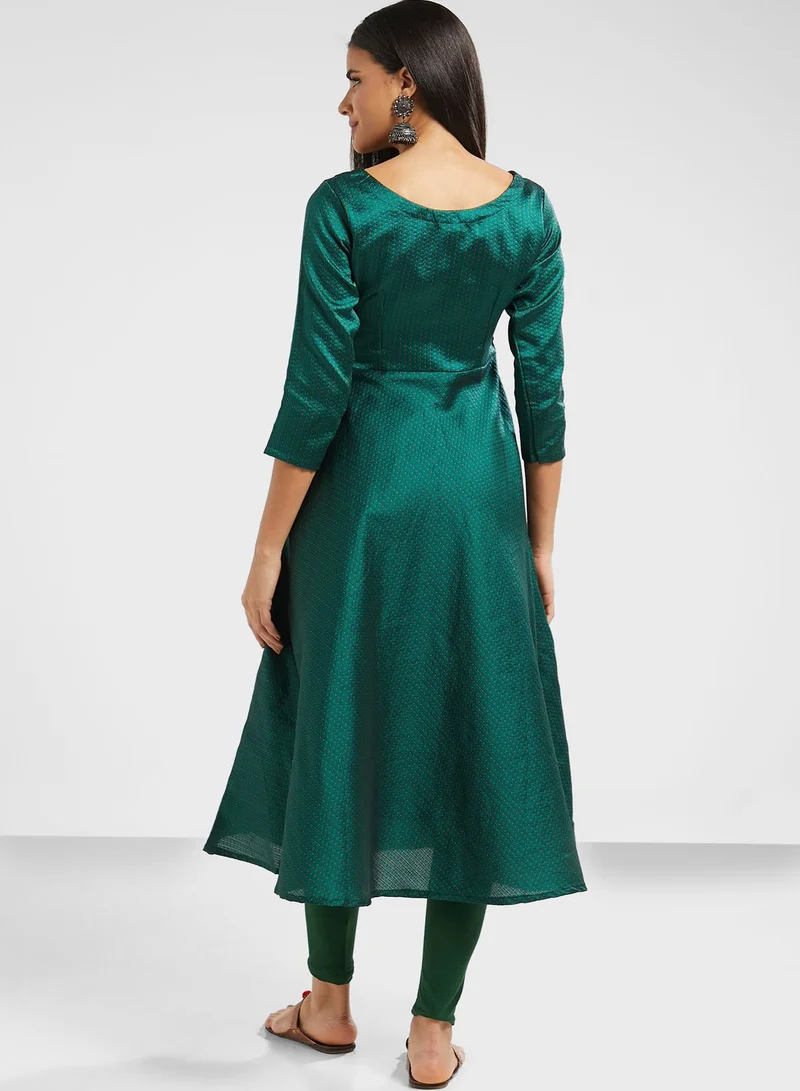 INDDUS Yoke Design Brocade Kurti