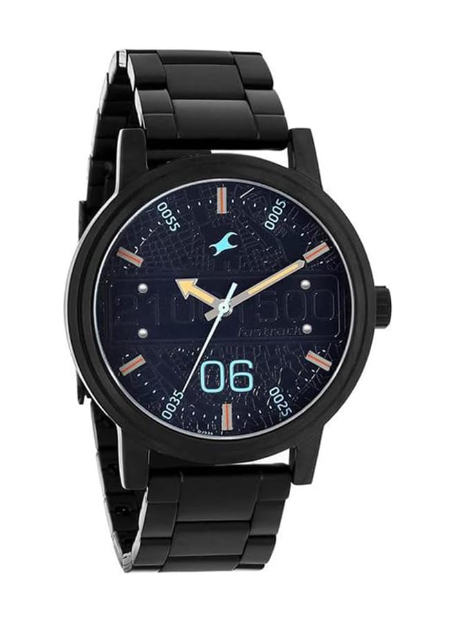 فاستراك ساعة رود تريب بمينا سوداء وسوار من الفولاذ المقاوم للصدأ رقم NM3199Nm01 Nl3199Nl01 - Image 4