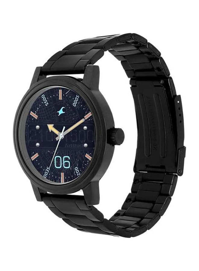 فاستراك ساعة رود تريب بمينا سوداء وسوار من الفولاذ المقاوم للصدأ رقم NM3199Nm01 Nl3199Nl01 - Image 3