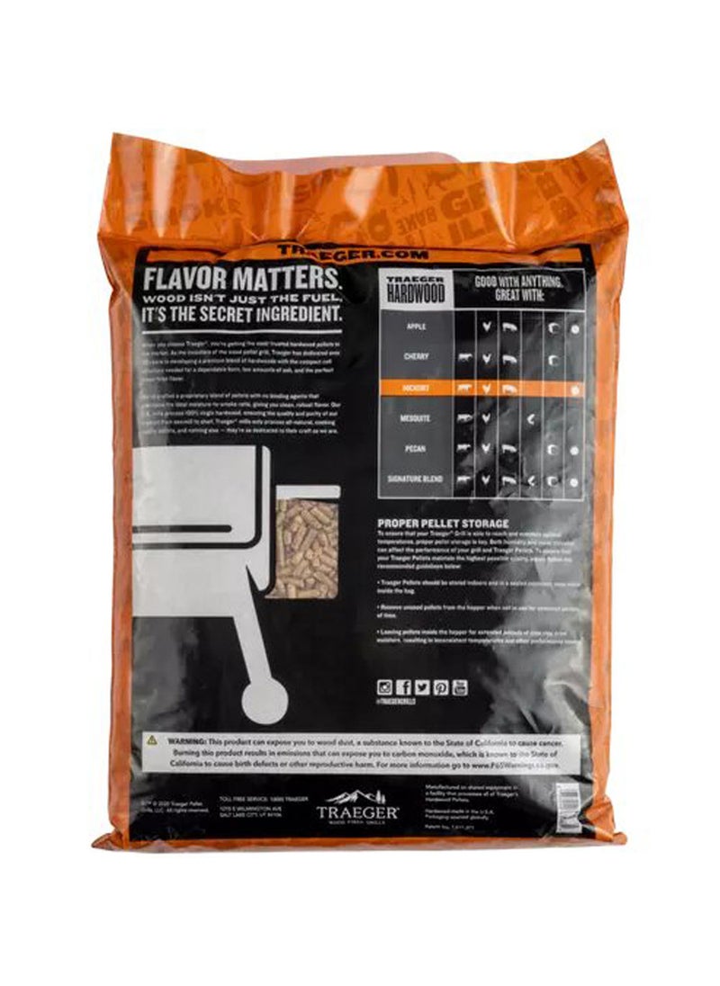TRAEGER - Hickory Bbq Wood Pellets 20Lb Bag - Image 1