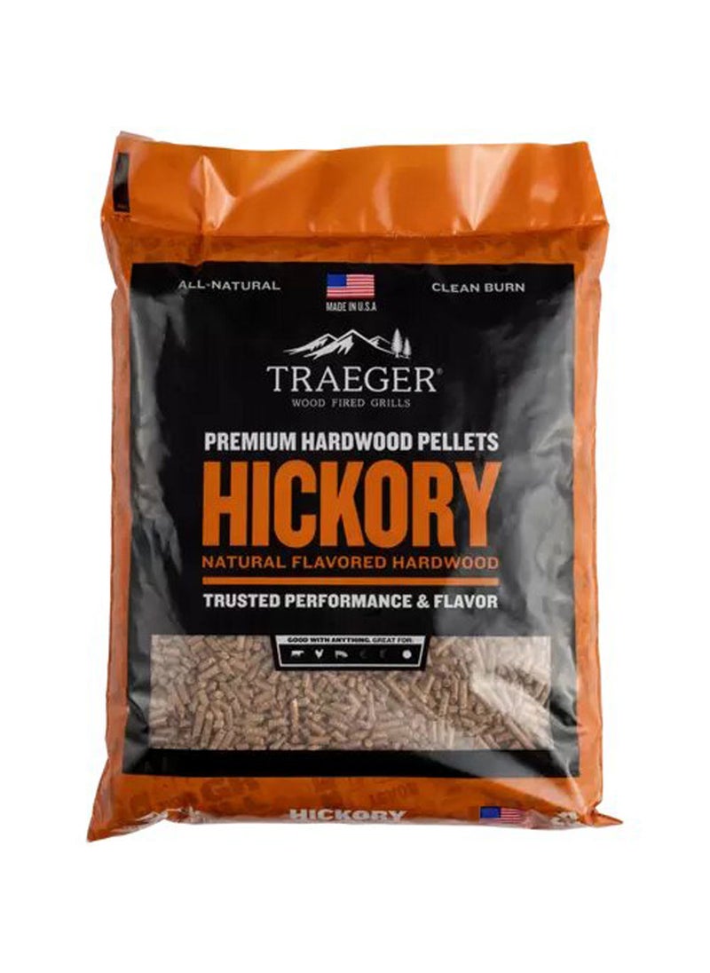TRAEGER - Hickory Bbq Wood Pellets 20Lb Bag - Image 1