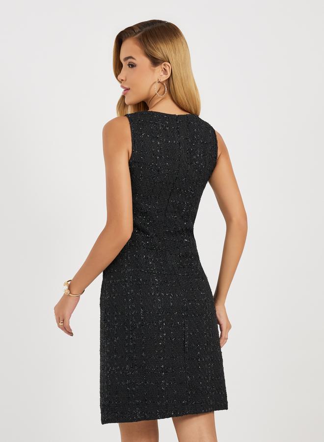 Styli Tweed Buttoned Dress for Women | Best Price UAE