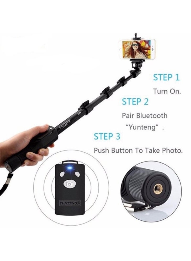 ينجتينج يونجتنج YT-1288 عصا سيلفي بلوتوث 1250 ملم - Image 2