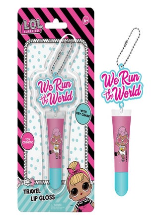 We Run The World Travel Lip Gloss with Keychain Pink and Blue - LOL 5113 - pzsku/Z14B35FCC52E8357275BAZ/45/_/1719134390/de561fa0-fcb2-4c31-9c68-b376835a4f20