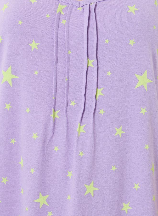 Styli Pack Of 2 - Printed Strappy Nightdress - Image 4