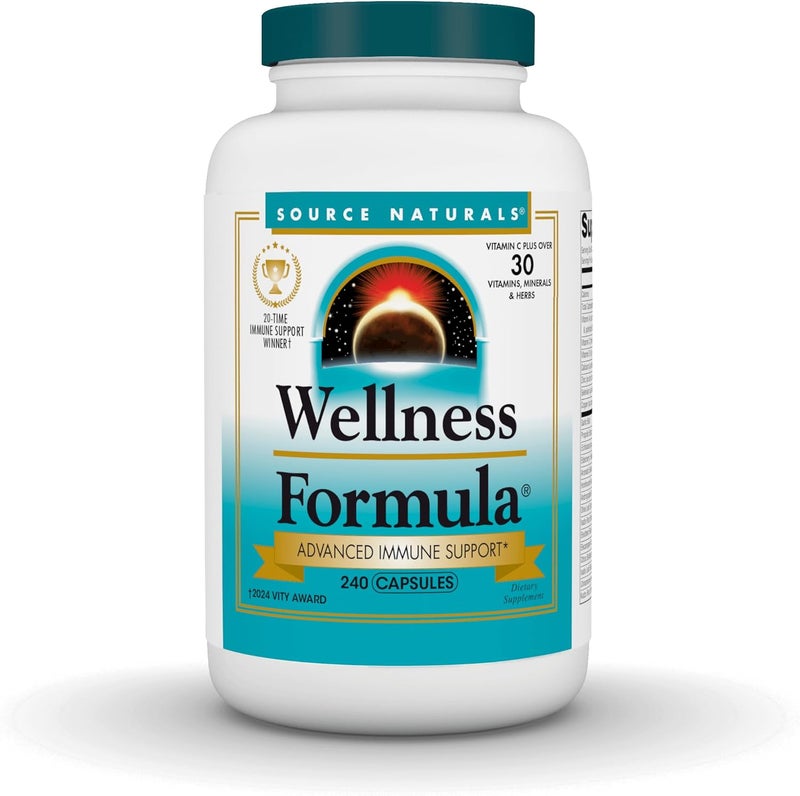 Source Naturals Wellness Formula BioAligned Vitamins  Herbal Defense Advanced Immune Support  Dietary Supplement  Immunity Booster  240 Capsules - Image 1