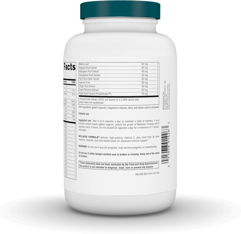 Source Naturals Wellness Formula BioAligned Vitamins  Herbal Defense Advanced Immune Support  Dietary Supplement  Immunity Booster  240 Capsules - Image 3