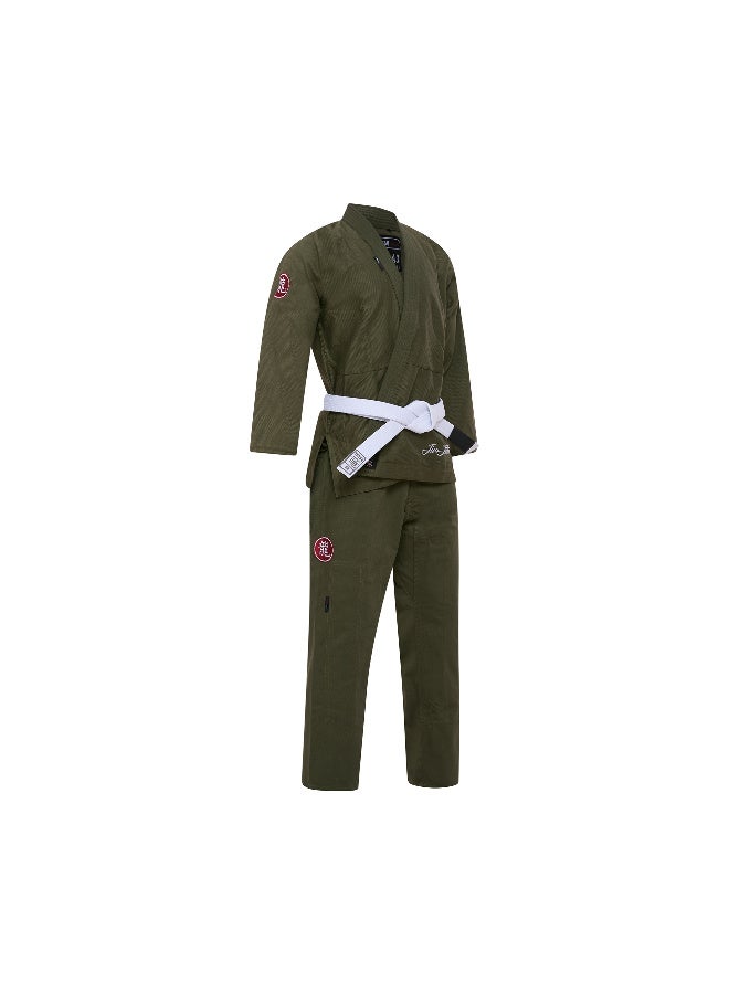 Tatsu بدلة تاتسو رونين للجيو جيتسو البرازيلية باللون الكاكي الأخضر - Image 2