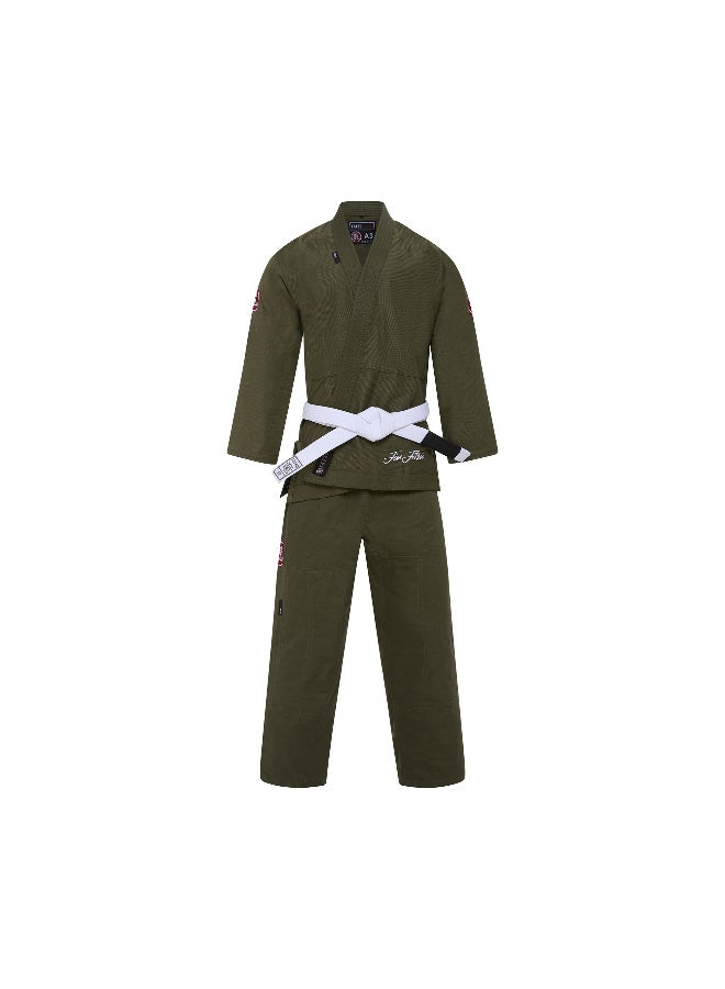Tatsu بدلة تاتسو رونين للجيو جيتسو البرازيلية باللون الكاكي الأخضر - Image 1