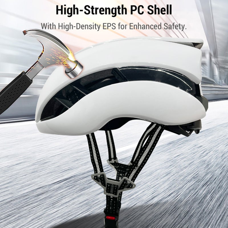 Electric Scooter Helmet for Adults Bike Helmet with 16 Vent Holes  PC Shell  EPS Foam  Magnetic Buckle  Detachable Liner - Image 5