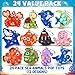 Asoulin 24PCS Sea Animal Pop Fidget Keychain Easter Gifts Party Favors for Kids 48 812 Easter Egg Fillers Goodie Bag Stuffer Classroom Treasure Box Toy Carnival Prizes Birthday Return Gifts for Boys Girls - Image 4