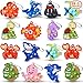 Asoulin 24PCS Sea Animal Pop Fidget Keychain Easter Gifts Party Favors for Kids 48 812 Easter Egg Fillers Goodie Bag Stuffer Classroom Treasure Box Toy Carnival Prizes Birthday Return Gifts for Boys Girls - Image 2