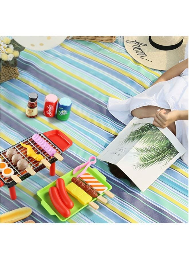 Boys and Girls Pretend to Play Barbecue Games, Interactive Barbecue Games, Children's Food Cooking Games, Children's Camping Sets, Gifts for Boys and Girls (27 Pieces)