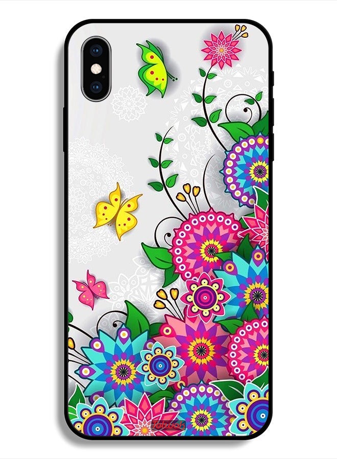 Tolwak Protective Case For Apple iPhone X Mandala Flowers - Image 1