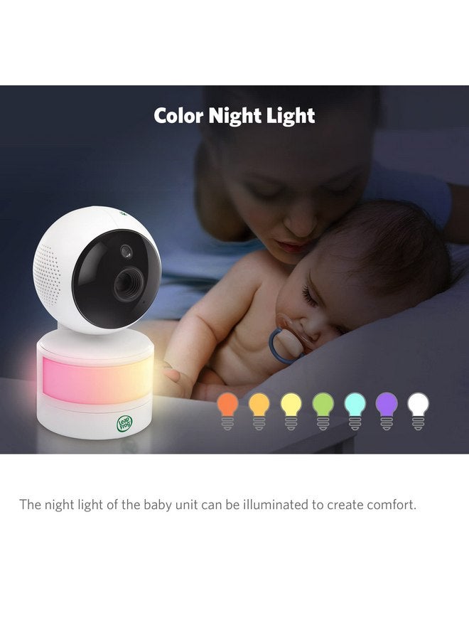 LeapFrog LF2513 Baby Monitor, 2.8" IPS LCD Screen, Pan-Tilt-Zoom, 1000ft Range, Night Vision, Soothing Lullabies, Night Light, 2-Way Audio,Temperature Sensor, Secure Transmission No WiFi - Image 5