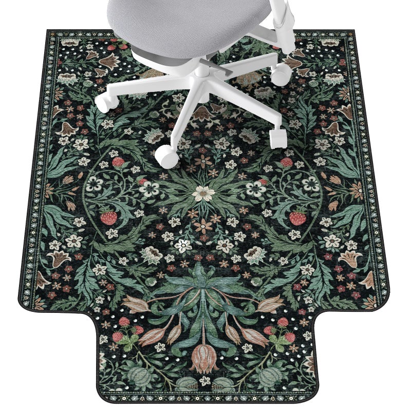 Lreedy Office Chair Mat for Hardwood Floor & Tile Floor,36"X 48" Heavy Duty Desk Chair Mat for Hard Floors, Under Desk Rug for Rolling Computer Chair,Anti Slip,Low Pile Carpet Protector-Convex Green Grass - Image 1