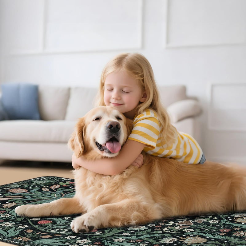 Lreedy Office Chair Mat for Hardwood Floor & Tile Floor,36"X 48" Heavy Duty Desk Chair Mat for Hard Floors, Under Desk Rug for Rolling Computer Chair,Anti Slip,Low Pile Carpet Protector-Convex Green Grass - Image 4