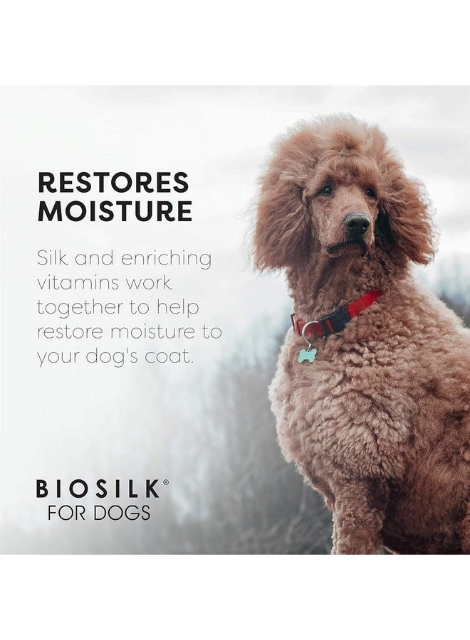 بيوسيلك بلسم سيلك ثيرابي للكلاب بزيت جوز الهند الطبيعي | بلسم زيت جوز الهند للكلاب من بيوسيلك، بلسم للحيوانات الأليفة، ١٢ أونصة سائلة - عبوة من قطعتين - Image 4