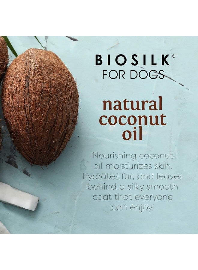 بيوسيلك بلسم سيلك ثيرابي للكلاب بزيت جوز الهند الطبيعي | بلسم زيت جوز الهند للكلاب من بيوسيلك، بلسم للحيوانات الأليفة، ١٢ أونصة سائلة - عبوة من قطعتين - Image 3