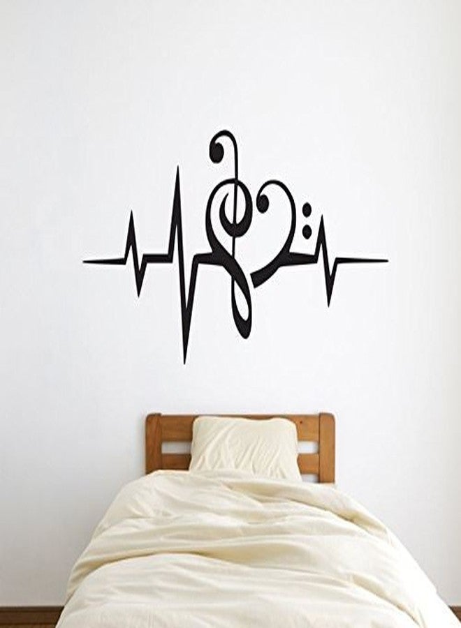 ARWY Music Wall Sticker for Bedroom Music Style for Bedroom Wall Sticker for vinly Decal Size(50X66 cm) - Image 1