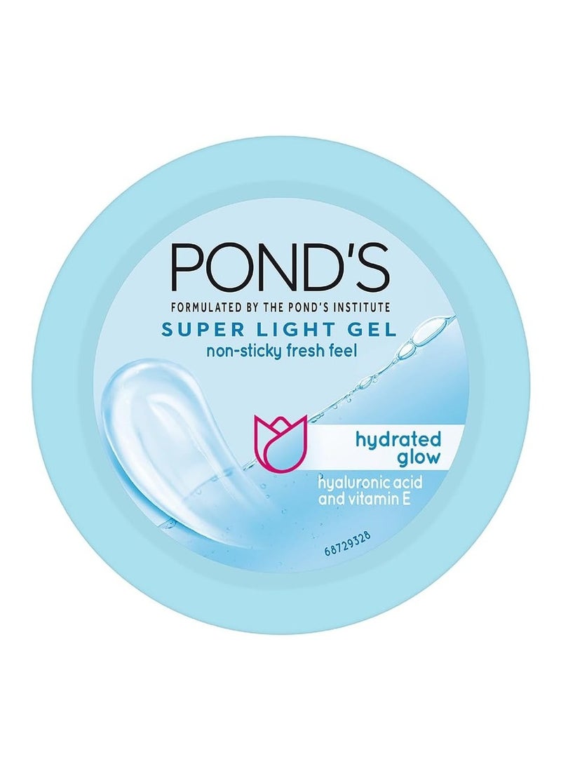 Pond's POND'S Super Light Gel Oil Free Face Moisturizer 50gm, With Hyaluronic Acid & Vitamin E for Fresh Glowing Skin & 24 hr Hydration - Daily Use  - Image 1
