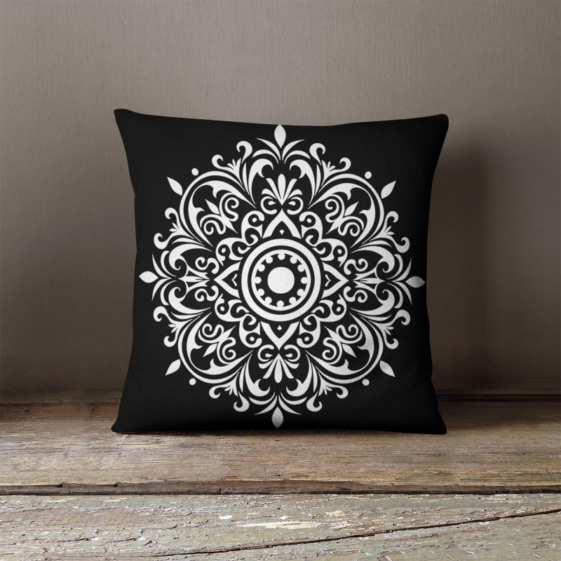 YKW 5 Pack Mandala Stencils for Painting, Large Half Mandala & Breathe Zen Templates - Reusable PET Stencils for Wall, Wood, Fabric & Rock - DIY Craft Stencil for Home Decor Art - Image 5
