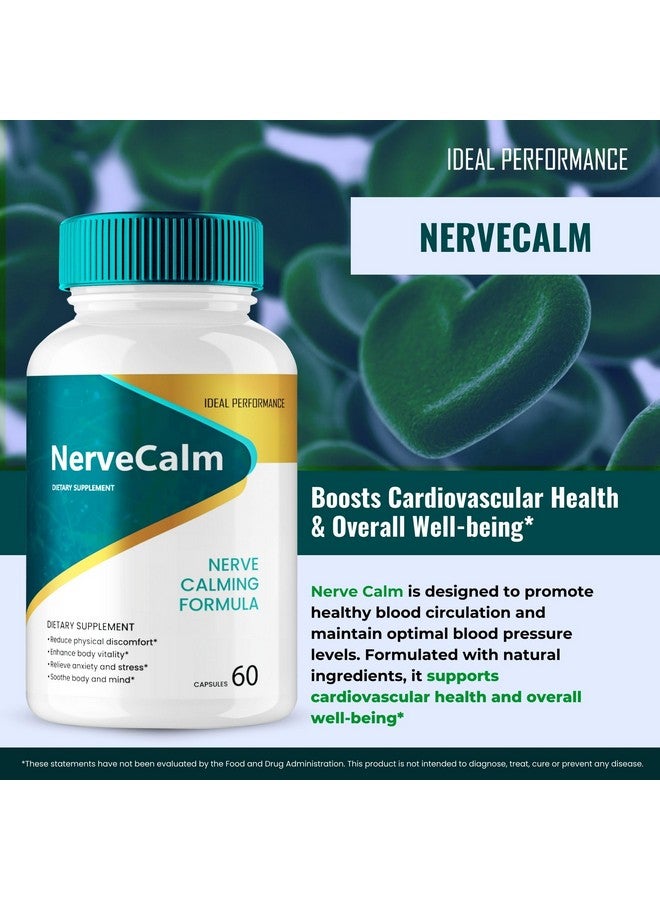 IDEAL PERFORMANCE Nerve Calm Blood Formula Support Supplement Pills, Official NerveCalm Blood Capsules, Premium Formula for Healthy Circulation & Stable Levels, All Natural NerveCalm Pills Reviews (60 Capsules)  - Image 5
