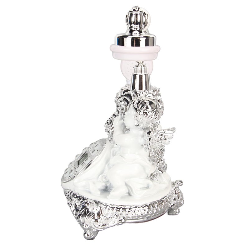 Retro Vintage Landline Telephone With LCD Display Silver Home Decor Office - Image 5