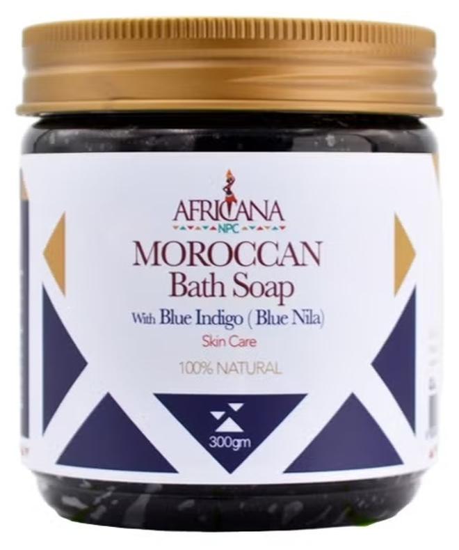 Moroccan Bath Soap With Blue Indigo Blue Nila 300g