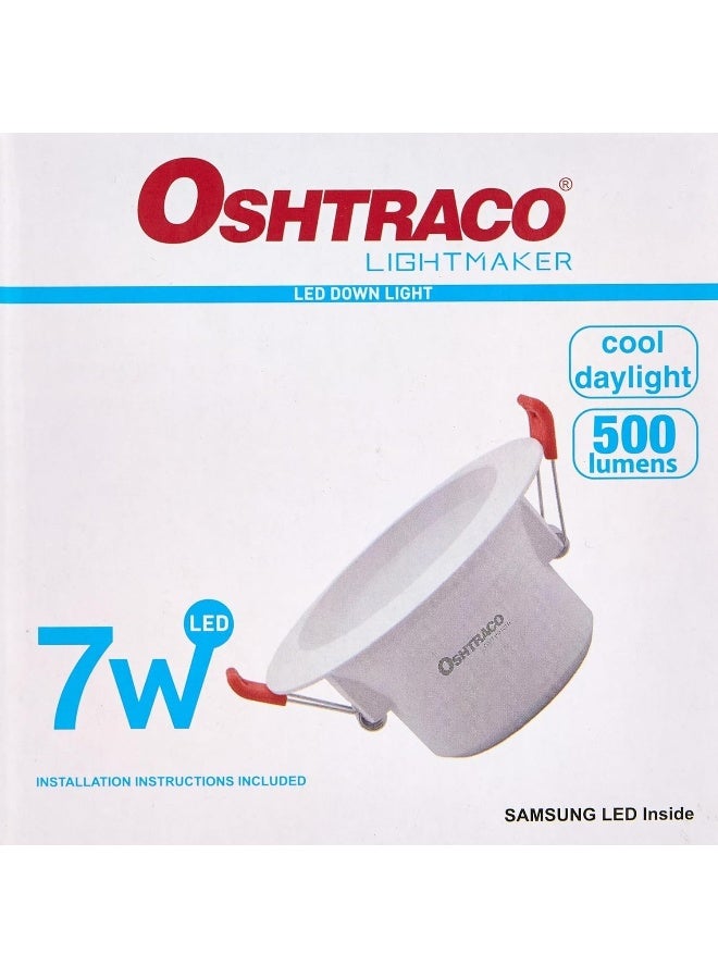 OSHTRACO مصباح سقف مربع أوشتركو 7 واط، ضوء نهاري بارد - Image 4